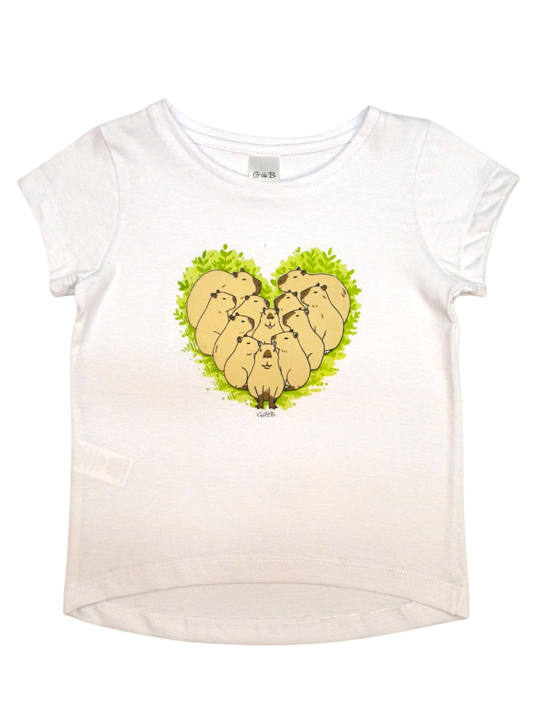 Remera CORAZÓN DE CAPIBARAS - 40P/M6993/9022