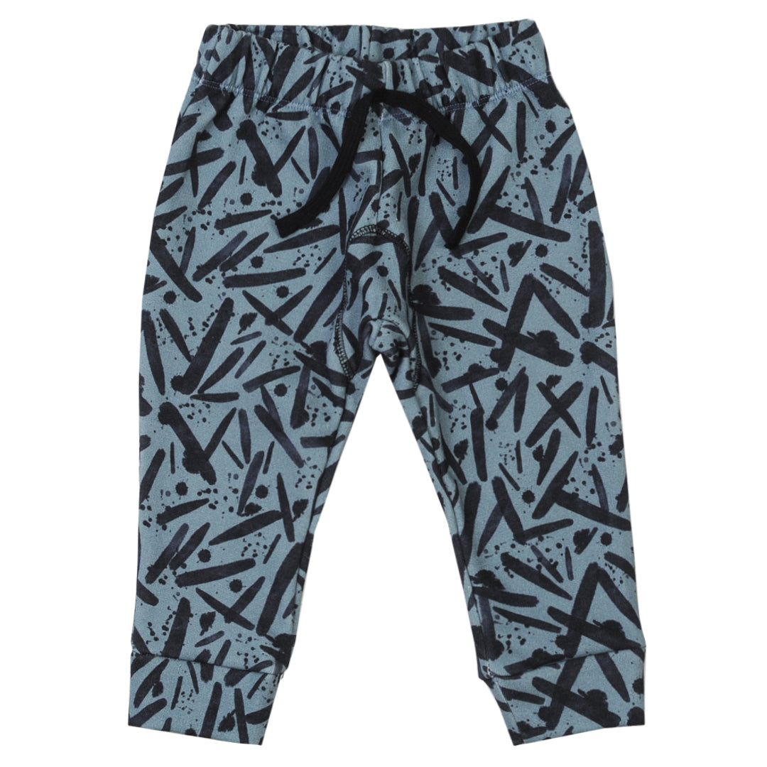 35P/05629/7147 PANTALÓN DE FRISA ESTAMPA PINCELADAS