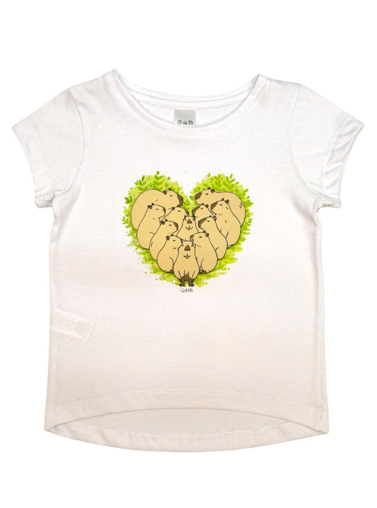 Remera CORAZÓN DE CAPIBARAS - 40P/M6993/9022