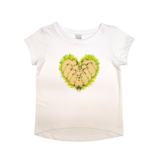 Remera CORAZÓN DE CAPIBARAS - 40P/M6993/9022