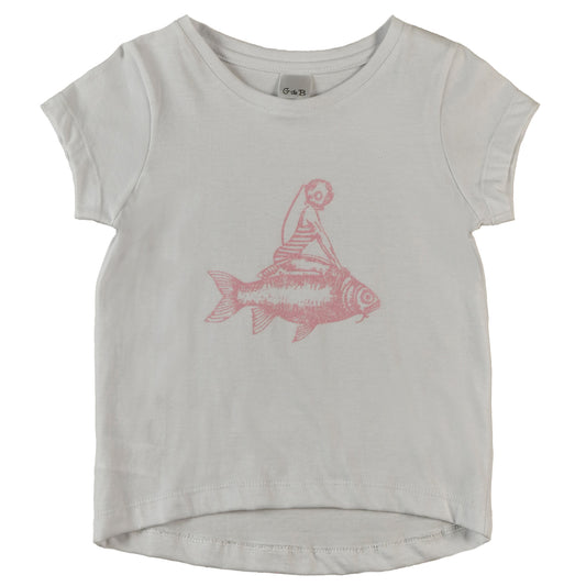 Remera NIÑA BUZO CON PEZ - 42P/06042/9022