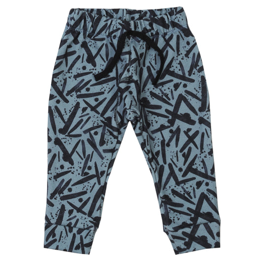 35P/05629/7147 PANTALÓN DE FRISA ESTAMPA PINCELADAS